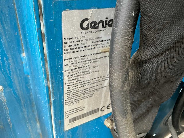 2007 genie gs 3390 hoogwerker - afbeelding 35 van  40