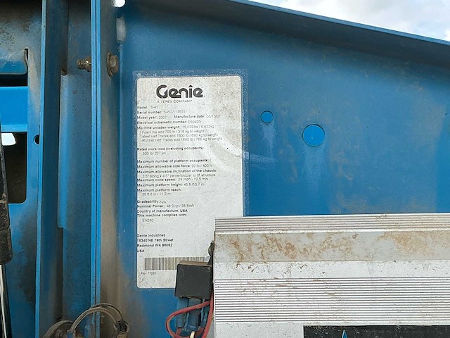 2007 genie s45 hoogwerker - afbeelding 11 van  25