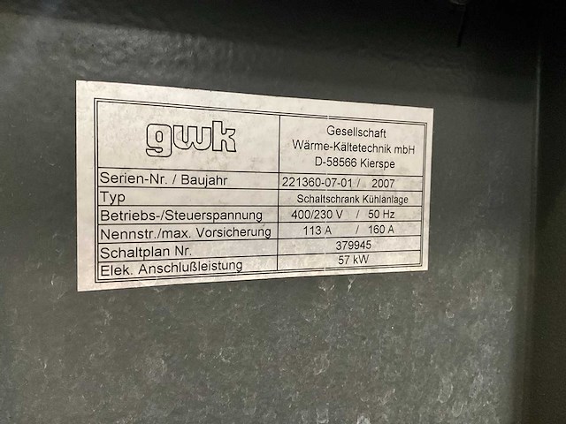 2007 gwk koelinstallatie - afbeelding 9 van  13