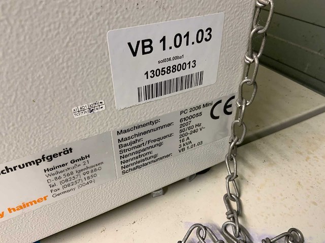 2007 haimer power clamp mini krimptechnologie machine - afbeelding 8 van  8