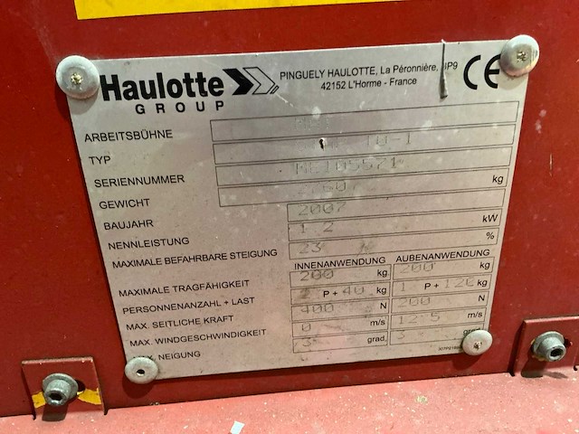 2007 haulotte star 10-1 hoogwerker - afbeelding 6 van  21