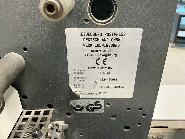 2007 heidelberg stahlfolder ti-40 vouwmachine - afbeelding 8 van  19