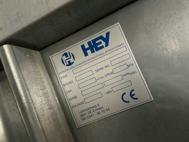 2007 hey sau 180 omk filter afzuiginstallatie - afbeelding 4 van  12