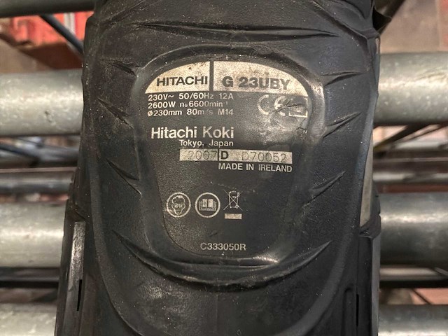 2007 hitachi g234by haakse slijpmachine - afbeelding 4 van  5