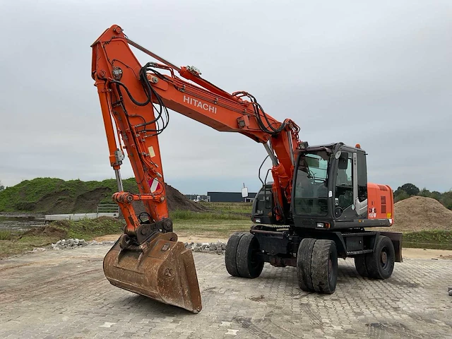 2007 hitachi zx190w-3 banden graafmachine - afbeelding 1 van  25
