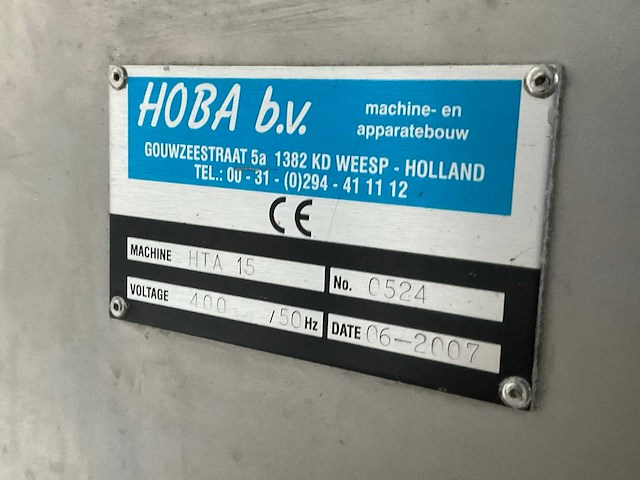 2007 hoba hta 15 verpakking sluitlijn - afbeelding 7 van  15