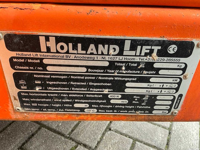 2007 holland lift megastar g320dl30 4wds/n hoogwerker - afbeelding 4 van  12
