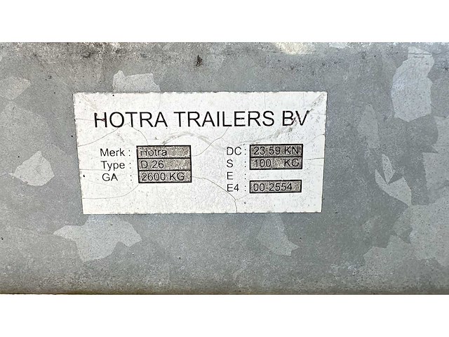 2007 hotrarijs - pt - paardentrailer - afbeelding 3 van  12