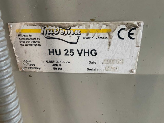2007 huvema hu 25 vhg horizontale/ verticale freesmachine - afbeelding 5 van  16