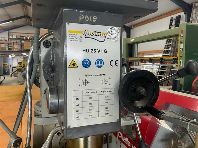 2007 huvema hu 25 vhg horizontale/ verticale freesmachine - afbeelding 16 van  16