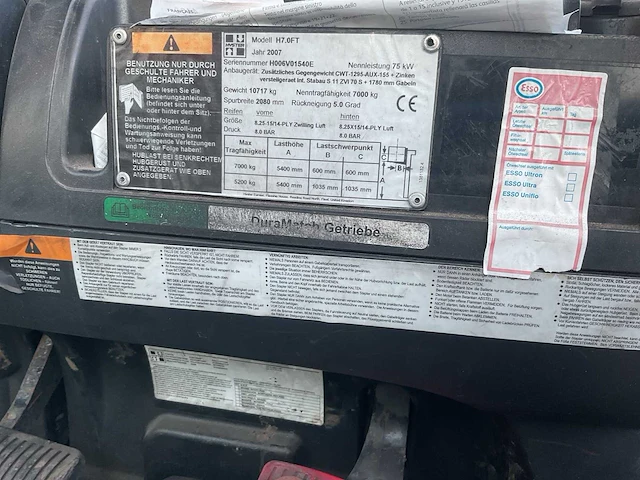 2007 hyster h7.0ft vorkheftruck - afbeelding 18 van  33