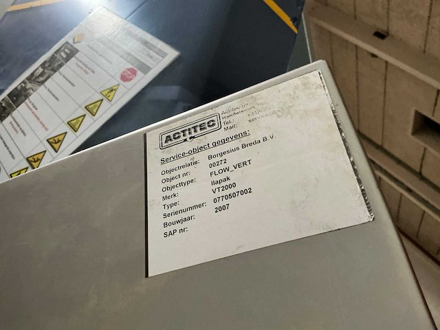 2007 ilapack vt 2000 rvs flow wrapper - afbeelding 5 van  7
