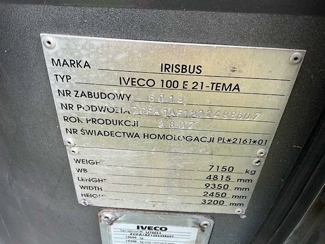 2007 iveco euromidi camper - afbeelding 69 van  72