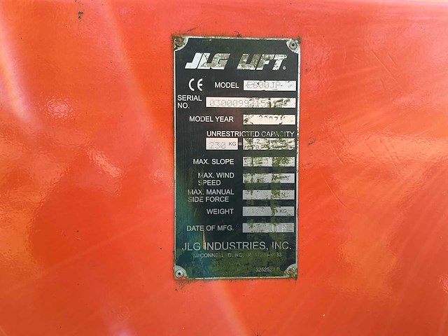 2007 jlg e600jp hoogwerker - afbeelding 13 van  13