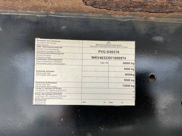 2007 kassbohrer koel/vries oplegger ot-70-jp - afbeelding 25 van  31