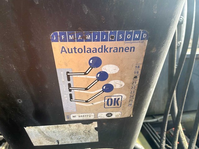 2007 kennis tbd.238.c-b oplegger met kennis 14.000 kraan - afbeelding 21 van  30