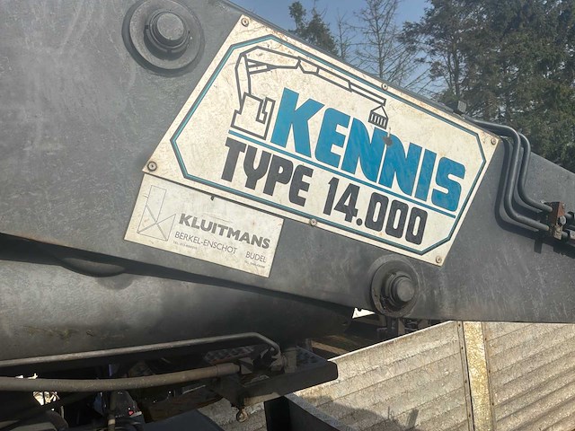 2007 kennis tbd.238.c-b oplegger met kennis 14.000 kraan - afbeelding 12 van  15