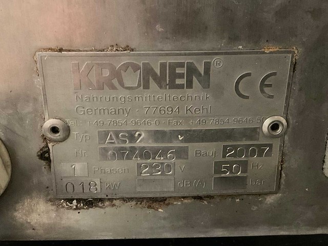 2007 kronen as2 aspergeschilmachines - afbeelding 7 van  7