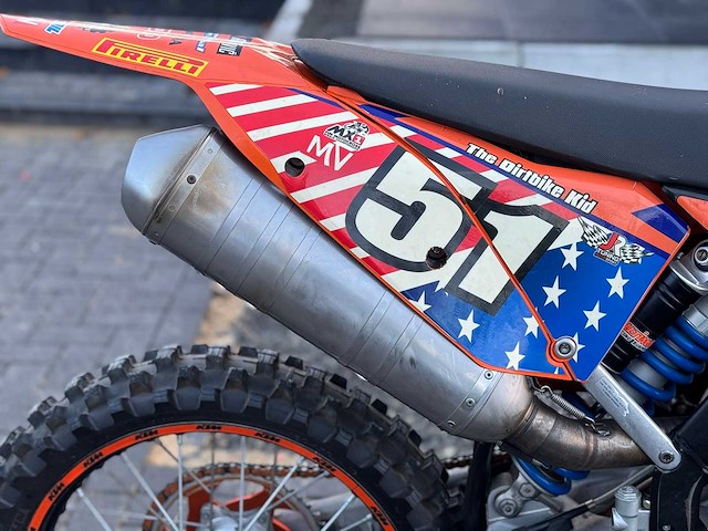2007 ktm sxf 505 crossmotor - afbeelding 4 van  14