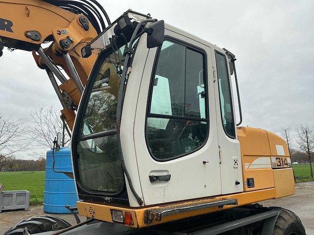 2007 liebherr a314 litronic banden graafmachine - afbeelding 14 van  47