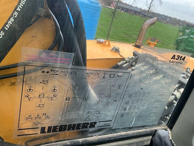 2007 liebherr a314 litronic banden graafmachine - afbeelding 38 van  47