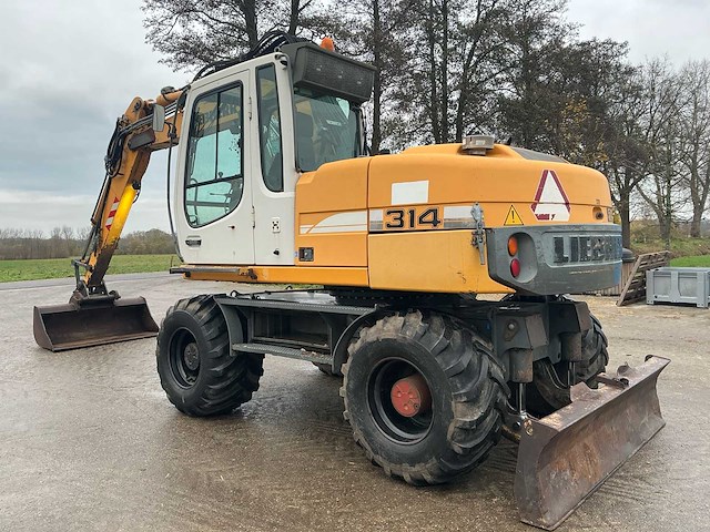 2007 liebherr a314 litronic banden graafmachine - afbeelding 3 van  47