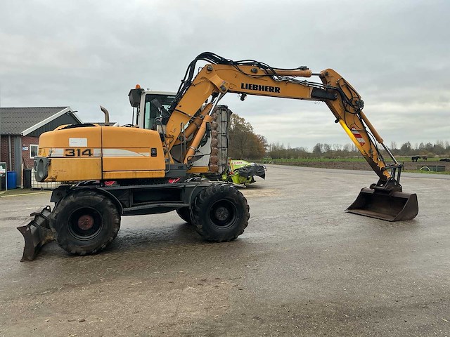 2007 liebherr a314 litronic banden graafmachine - afbeelding 6 van  47