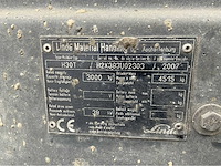 2007 linde h30 t vorkheftruck - afbeelding 14 van  17