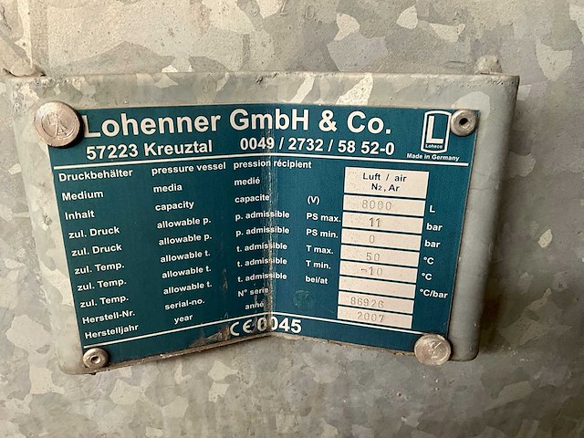 2007 lohenner buffertank - afbeelding 3 van  11