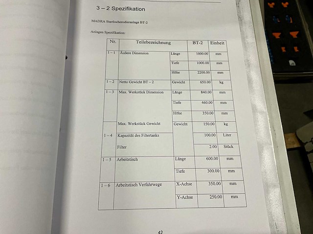 2007 madra bt-2edm startgat erodeermachine - afbeelding 7 van  18