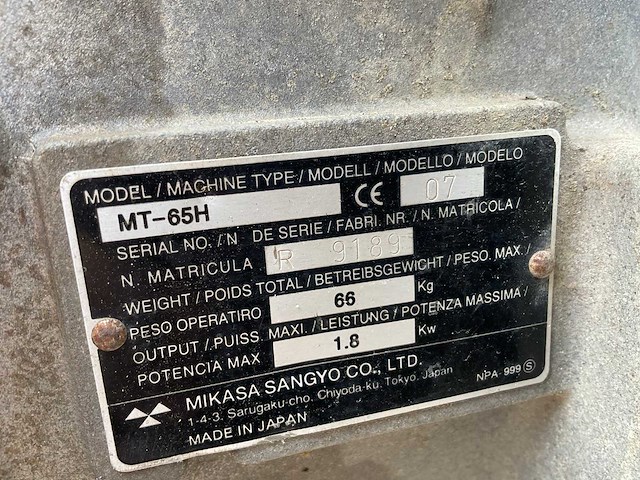 2007 makisa mt-65h trilstamper - afbeelding 6 van  6