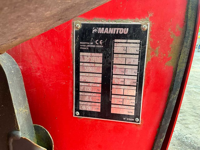 2007 manitou 120aetjc hoogwerker - afbeelding 3 van  11