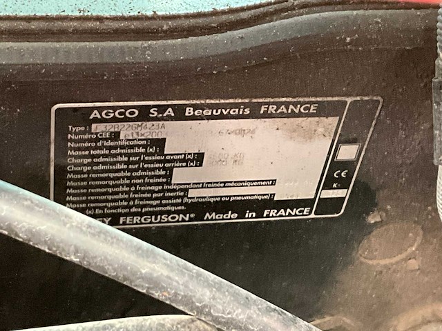 2007 massey ferguson 6480 vierwielaangedreven landbouwtractor - afbeelding 30 van  36