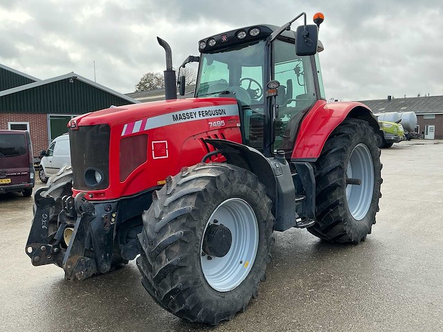 2007 massey ferguson dyna vt 7495 vierwielaangedreven landbouwtractor - afbeelding 1 van  50
