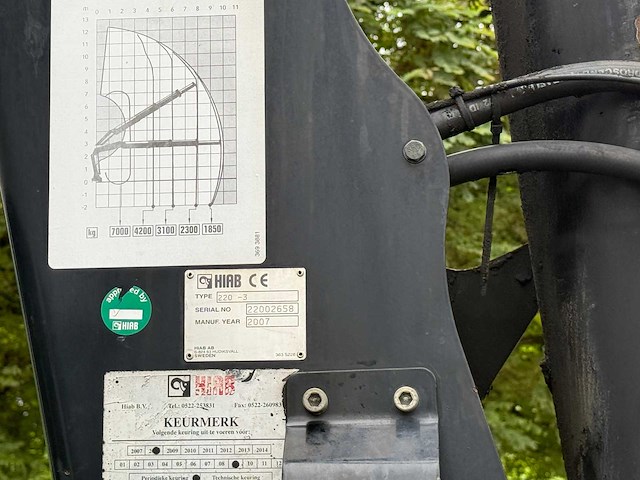 2007 mercedes-benz econic kraanwagen hiab 220 - 6x2 - afbeelding 17 van  53