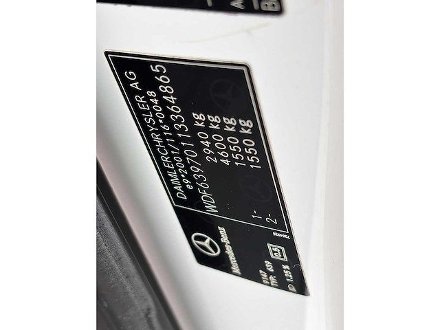 2007 mercedes-benz vito 9 persoon 109cdi 320 bedrijfswagen - afbeelding 5 van  24