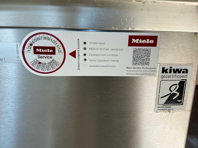2007 miele professional g 7836 laboratorium reinigingsautomaat / vaatwasser - afbeelding 9 van  12