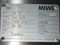 2007 miwe ec 6.0604 elektrische convectie oven - afbeelding 3 van  11