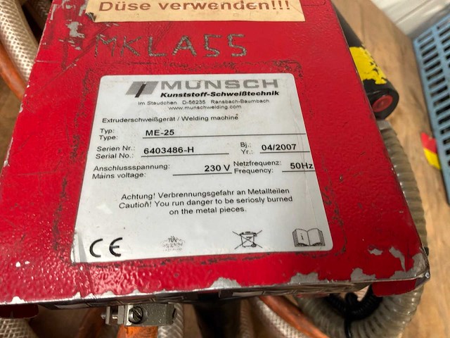 2007 munsch me-25 kunststof extrusielastoorts - afbeelding 5 van  5