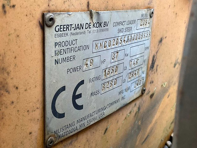 2007 mustang 2054 b-series schranklader - afbeelding 4 van  12