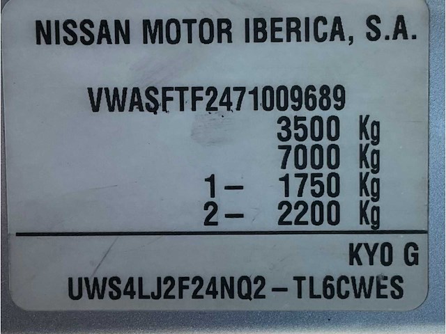 2007 nissan cabstar e 150.35 3.0 dci 340dc bedrijfswagen open bakwagen - afbeelding 14 van  21