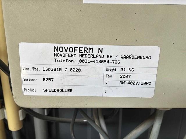 2007 novoferm industriële snelloopdeur 2100x2600mm - afbeelding 10 van  10