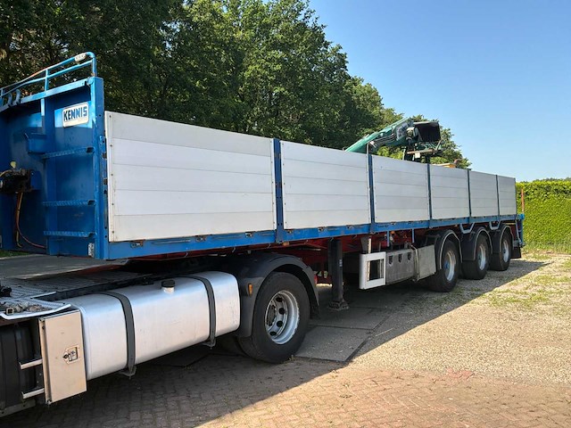 2007 pacton tpd340 oplegger met kennis kraan - afbeelding 1 van  30