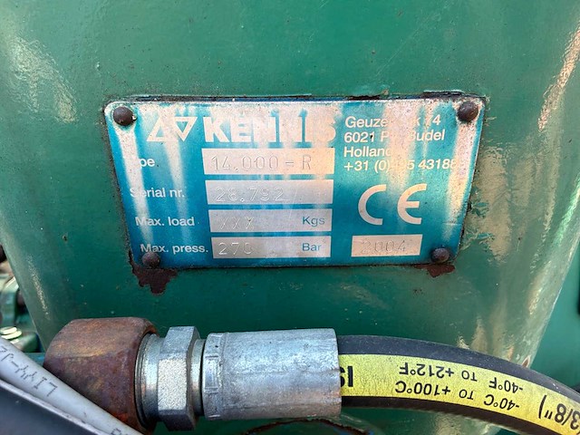 2007 pacton tpd340 oplegger met kennis kraan - afbeelding 18 van  30