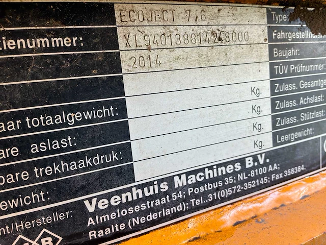 2007 peecon zt10000 mesttank met 2014 bemester - afbeelding 8 van  22