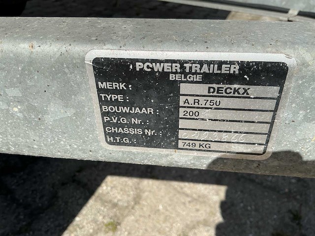 2007 power trailer deckx a.r.750 ijsco verkoopwagen / aanhangwagen - afbeelding 8 van  16