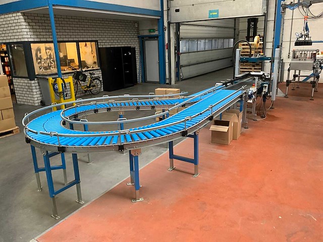 2007 robopack startape 50me dozensluitmachine met rollenbaan - afbeelding 3 van  9