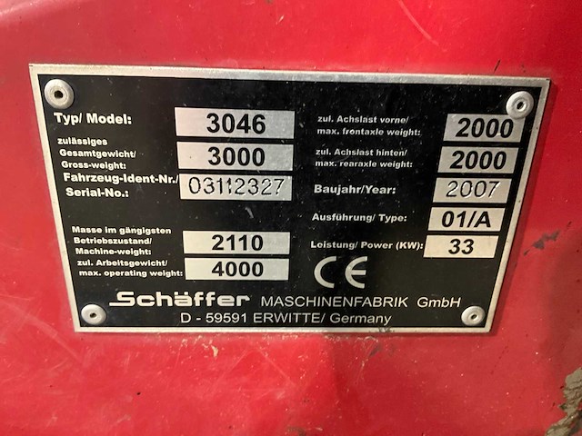 2007 schaffer 3046 shovel - afbeelding 16 van  23