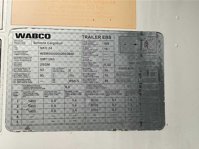 2007 schmitz sko 24 geconditioneerde oplegger - afbeelding 7 van  18