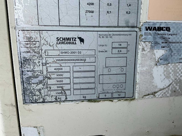 2007 schmitz sko24 geconditioneerde oplegger - afbeelding 4 van  24
